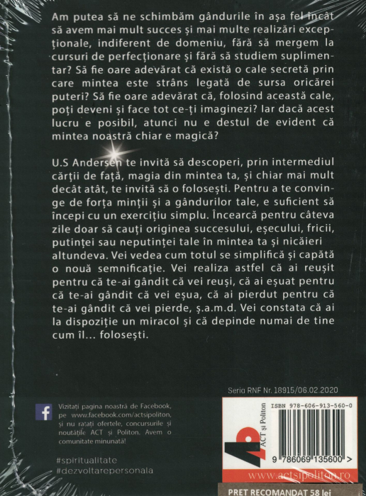 Magia din minte. Audiobook Cd Mp3 - U. S. Andersen [2]