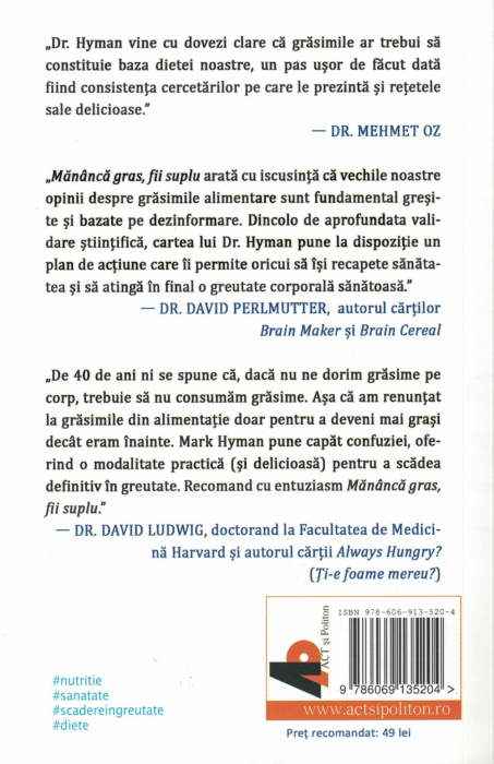 Mananca gras, fii suplu - Dr. Mark Hyman [2]