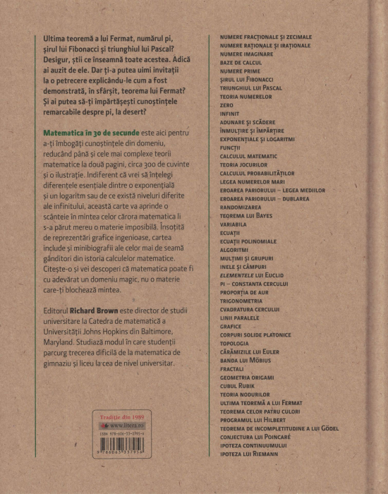 Matematica in 30 de secunde - Richard Brown [2]