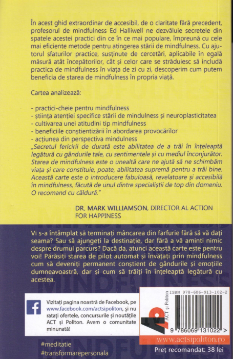 Mindfulness. Cum sa traiesti bine dand dovada de atentie [2]