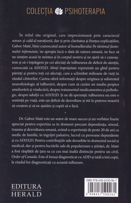 Minti imprastiate. Originile si vindecarea tulburarii de deficit de atentie ADHD [2]