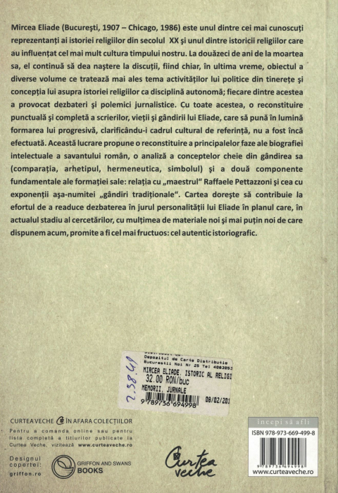 Mircea Eliade. Istoric al religiilor - Natale Spineto [2]