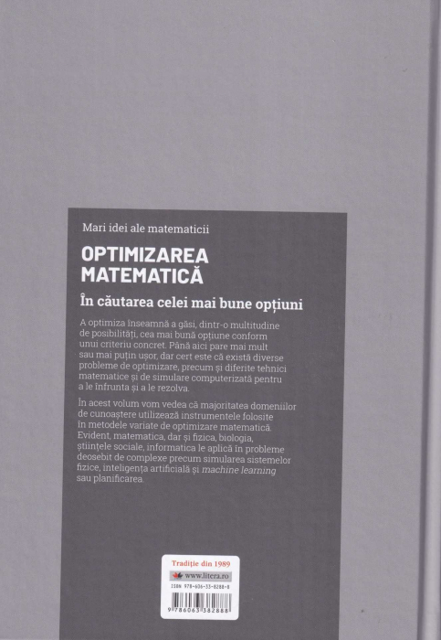 Optimizarea matematica. In cautarea celei mai bune optiuni [2]