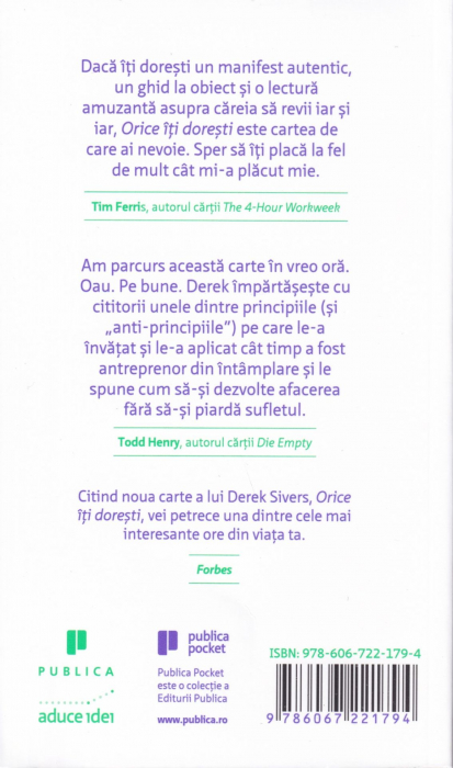 Orice iti doresti. 40 de lectii pentru un altfel de antreprenor [2]