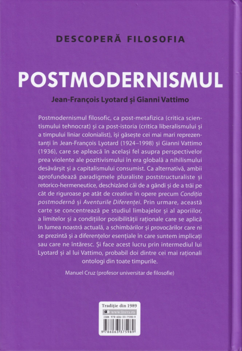 Postmodernismul. Jean Francois Lyotard si Gianni Vattimo [2]