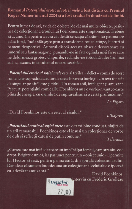 Potentialul erotic al sotiei mele - David Foenkinos [2]
