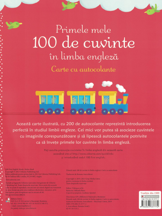 Primele mele 100 de cuvinte in limba engleza. Carte cu autocolante [2]