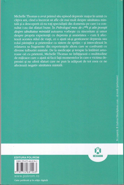 Psihologul meu de c***t si alte povesti despre sanatatea mintala [2]