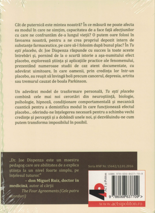 Tu esti placebo. Audiobook CD MP3 - Joe Dispenza [2]