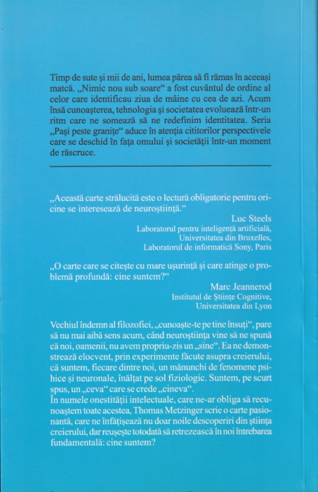 Tunelul Eului. Stiinta mintii si mitul sinelui [2]