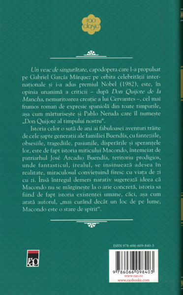Un veac de singuratate - Gabriel Garcia Marquez [2]