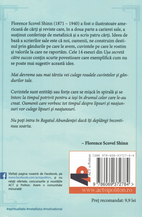 Usa secreta catre succes - Florence Scovel Shinn [2]