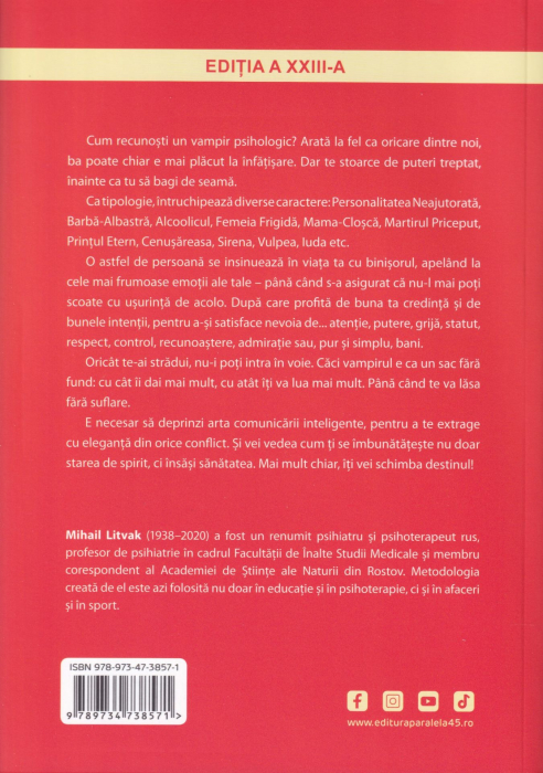 Vampirismul psihologic. Manual de conflictologie [2]