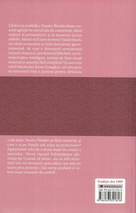 Varsta ingrata - Henry James [2]