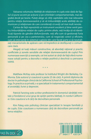Abilitati de relationare in cuplu. Cum sa construiesti o relatie mai buna - Matthew McKay, Patrick Fanning, Kim Paleg [1]