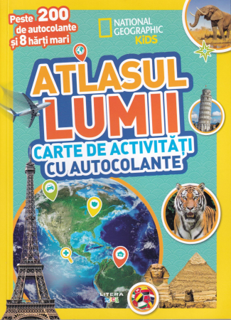 Carti pentru copii - Atlasul lumii. Carte de acrivitati cu autocolante
