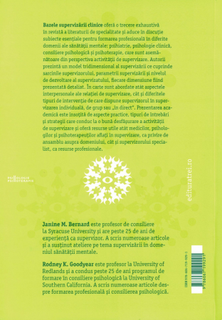 Bazele supervizarii clinice - Janine M. Bernard, Rodney K. Goodyear [1]