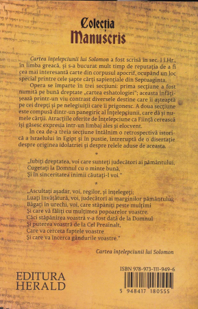 Cartea intelepciunii lui Solomon [1]