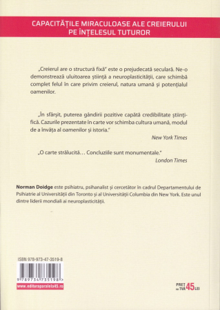 Creierul se transforma. Experientele neuroplasticitatii [1]