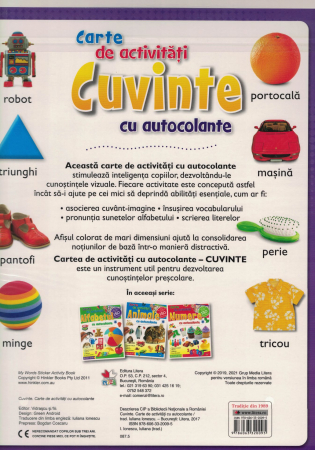 Cuvinte. Carte de activitati cu autocolante [1]
