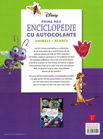 Prima mea enciclopedie cu autocolante. Animale, plante - Disney [1]