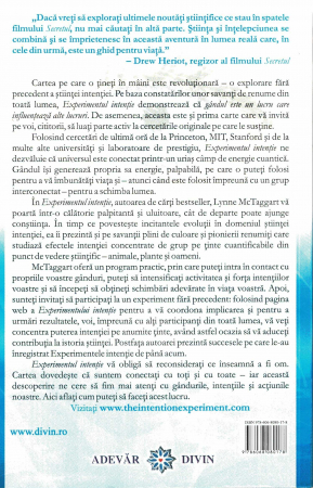 Experimentul intentie. Cum sa va folositi gandurile pentru a va schimba viata si lumea [1]