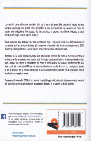 Metoda GTD. Arta productivitatii fara stres [1]