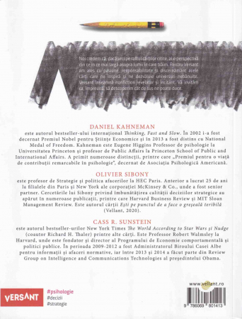 Noise. Un defect al judecatii umane [1]