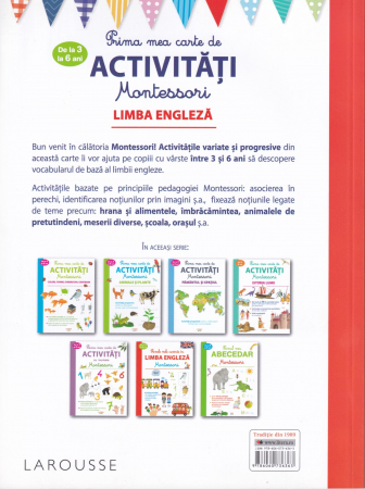 Prima mea carte de activitati Montessori. Limba engleza [1]