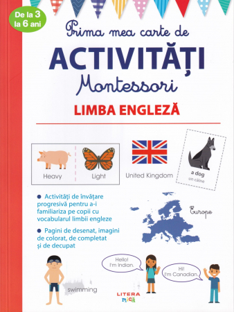 Carti pentru copii - Prima mea carte de activitati Montessori. Limba engleza