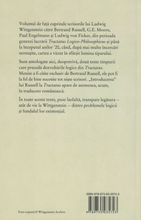Scrisori despre Tractatus - Ludwig Wittgenstein [1]