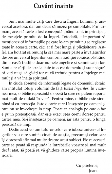 Biblia ingerilor. Scrieri inspirate de Ingerii Luminii de Joane Flansberry [6]