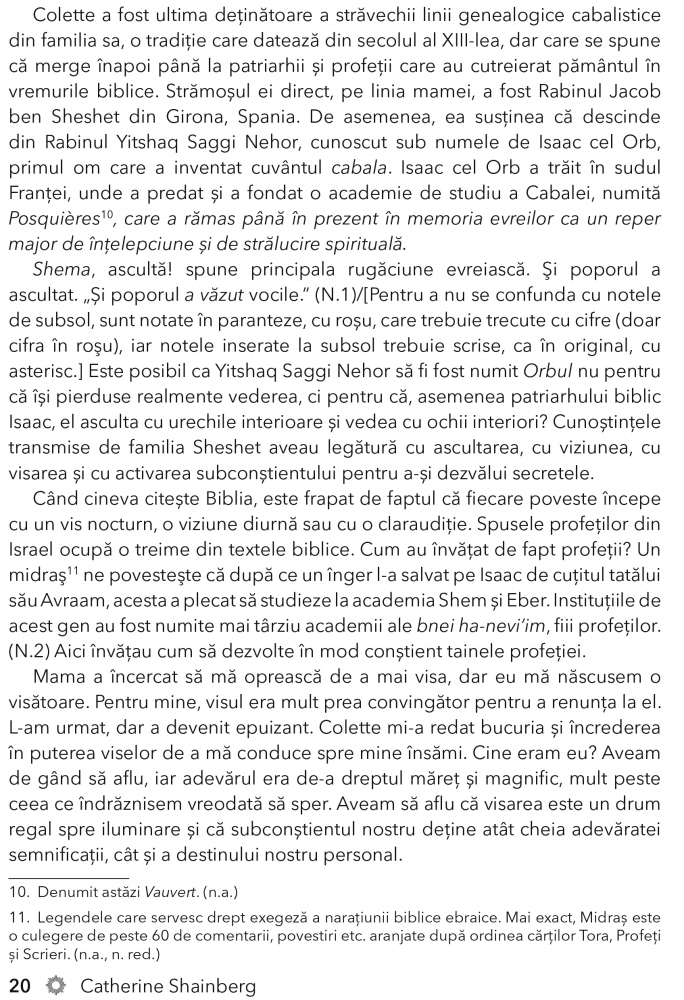 Cabala de lumina de Dr. Catherine Shainberg [15]