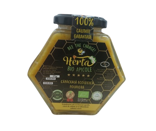 Capaceala Ecologica BIO de miere poliflora – 375g [1]