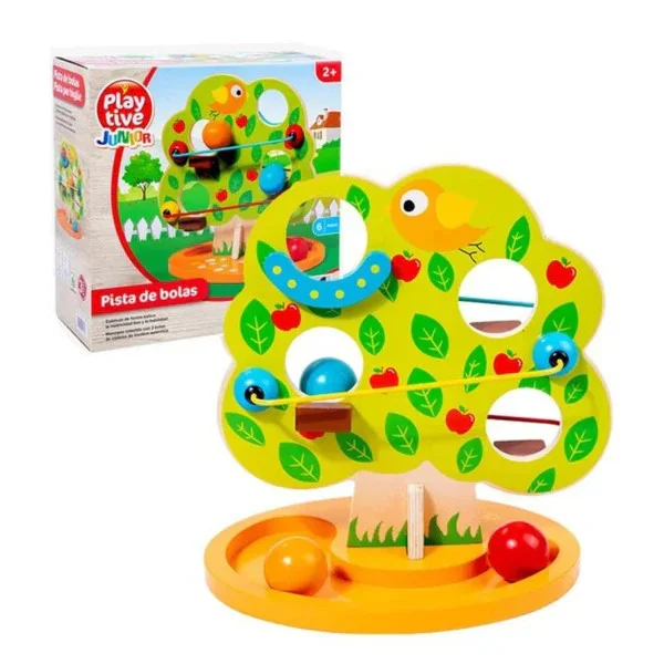 Circuit copac din lemn cu bilute, Playtive [2]