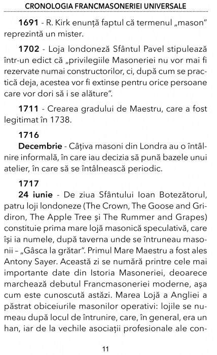 Cronologia Francmasoneriei Universale de Emilian M. Dobrescu [8]