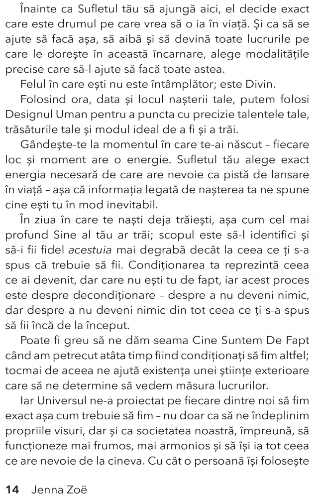 Designul Uman. Sistemul revolutionar care iti arata cine ai venit aici sa fii de Jenna Zoe [4]