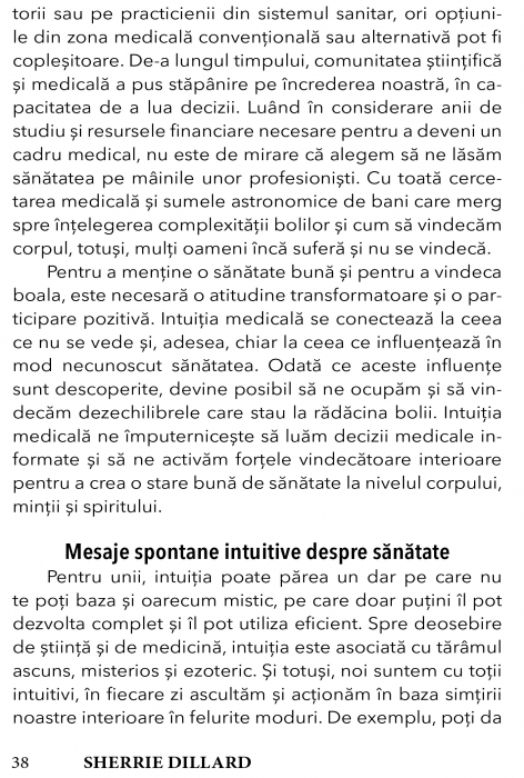 Dezvolta-ti intuitia medicala. Activeaza-ti intelepciunea naturala pentru o sanatate optima si pentru o stare de bine de Sherrie Dillard [10]