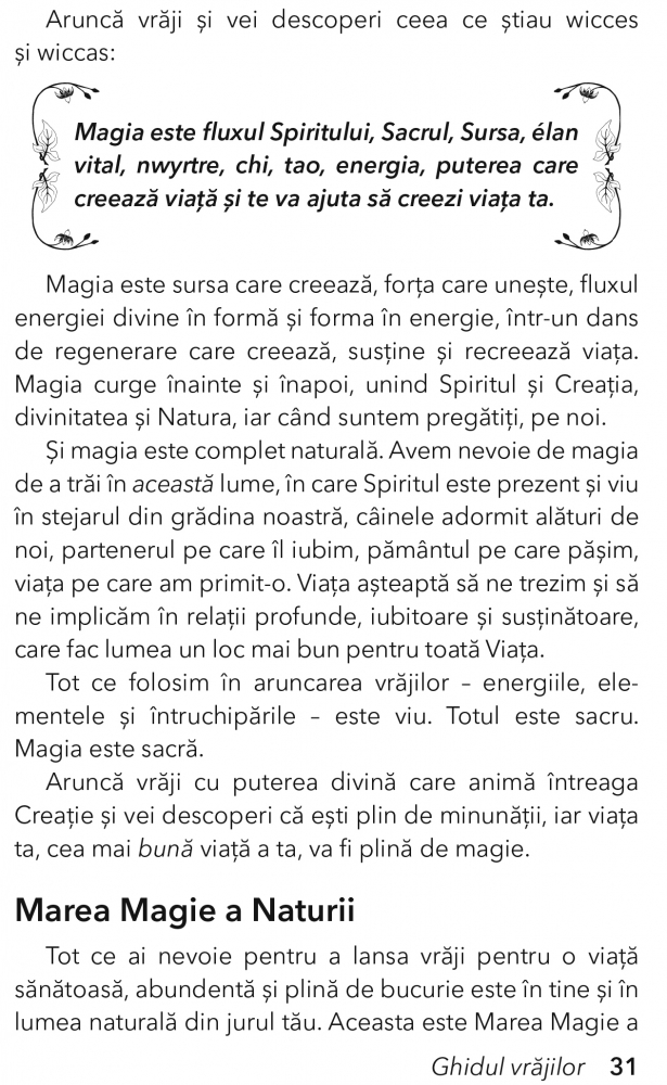 Ghidul vrajilor. Pentru manifestarea schimbarii, a bunastarii si a minunilor de Phyllis Curott [15]