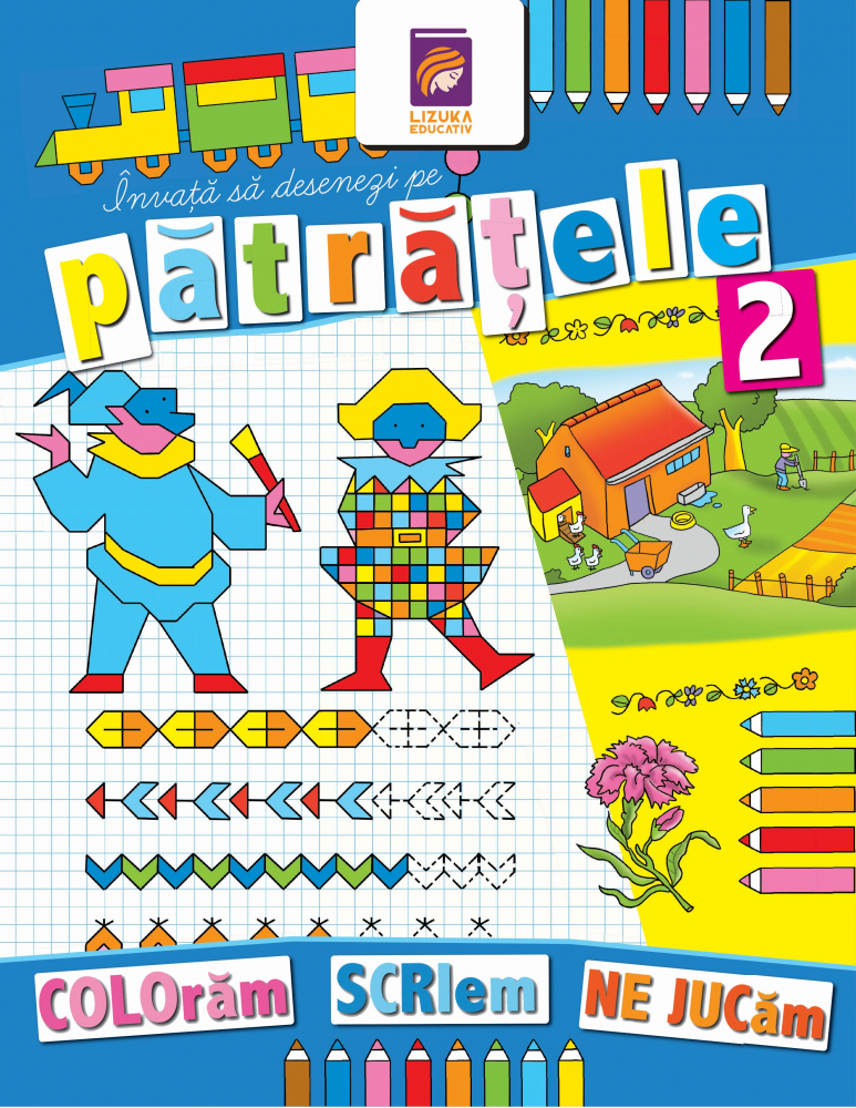 Invata sa desenezi pe patratele 2. Carte de colorat [1]