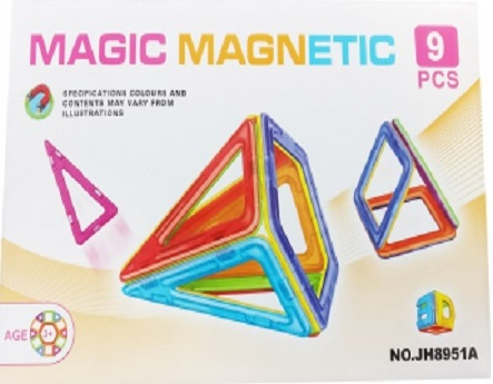 Joc de Constructie Magnetic 9 Piese - Ileana Prodexim [1]