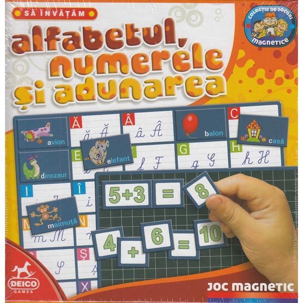 Joc magnetic. Sa invatam alfabetul, numerele si adunarea #61720 AA 02 [1]