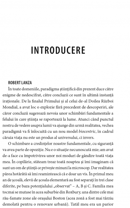 Marele Design Biocentric. Cum viata creeaza realitatea de Robert Lanza [4]