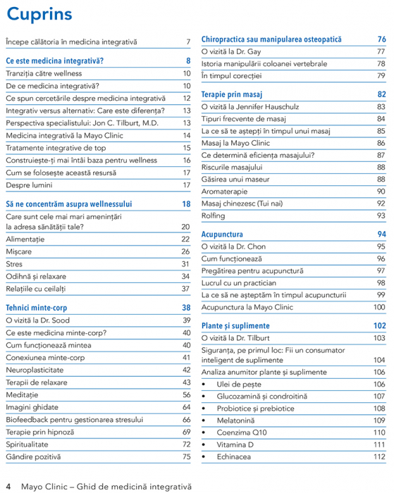 Mayo Clinic. Ghid de medicina integrativa de Brent A. Bauer, M.D. [2]