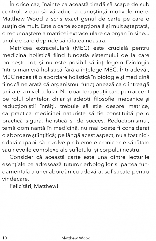 Medicina Holistica si Matricea Extracelulara de Matthew Wood [6]