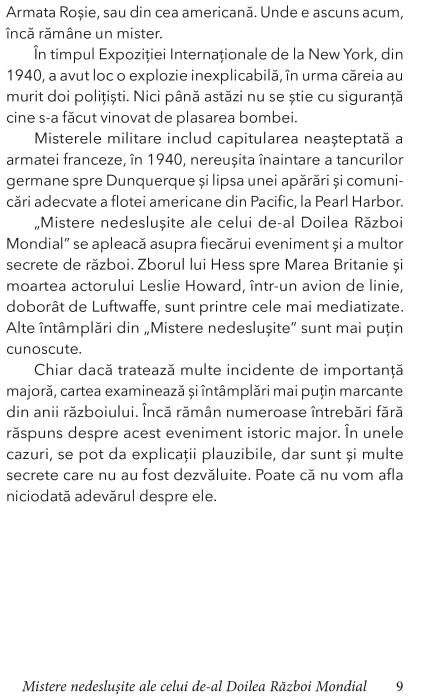 Mistere nedeslusite ale celui de-al Doilea Razboi Mondial de Michael FitzGerald [6]