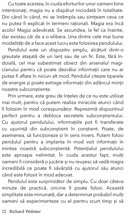 Pendulul magic pe intelesul tuturor de Richard Webster [5]