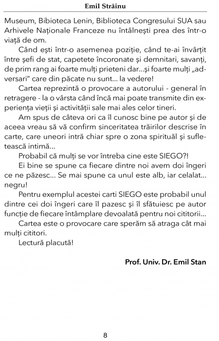 SIEGO - (Contra)Aventuri din (I)Realitatea Imediata de Emil Strainu [5]