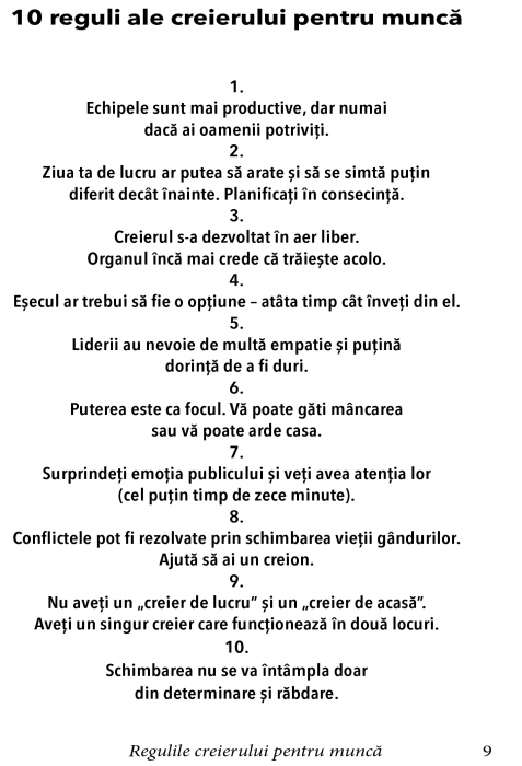 Regulile creierului pentru munca de John J. Medina [4]