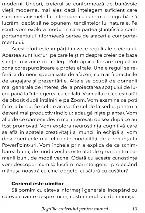 Regulile creierului pentru munca de John J. Medina [7]